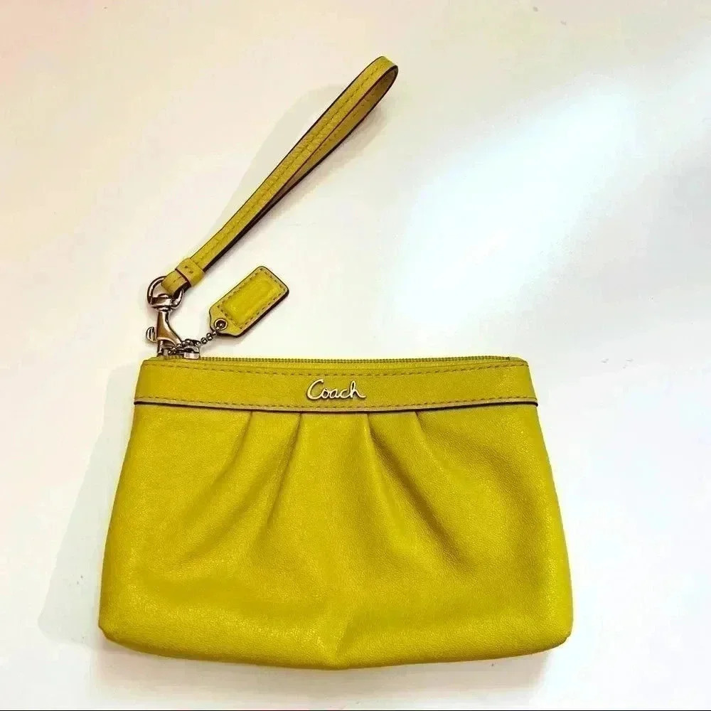 Coach Leather Wristlet